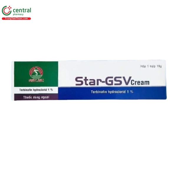 Thuốc bôi Star-GSV Cream (Terbinafin Hydroclorid 1%) - Hà Tây - Điều trị các trường hợp nấm da (10g)