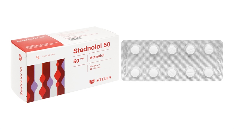 Thuốc Stadnolol 50 Stella (Atenolol - Điều trị tăng huyết áp) (H*10vỉ*10viên)