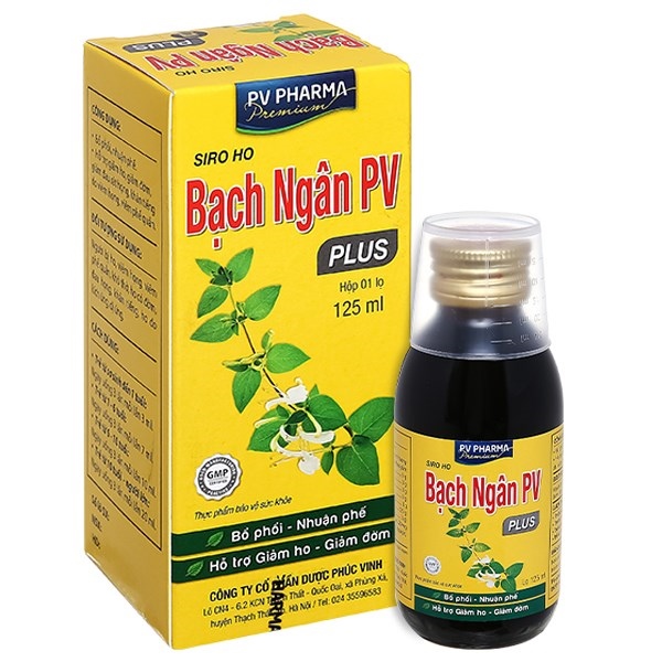 Siro ho Bạch Ngân PV plus 125ml - Phúc Vinh