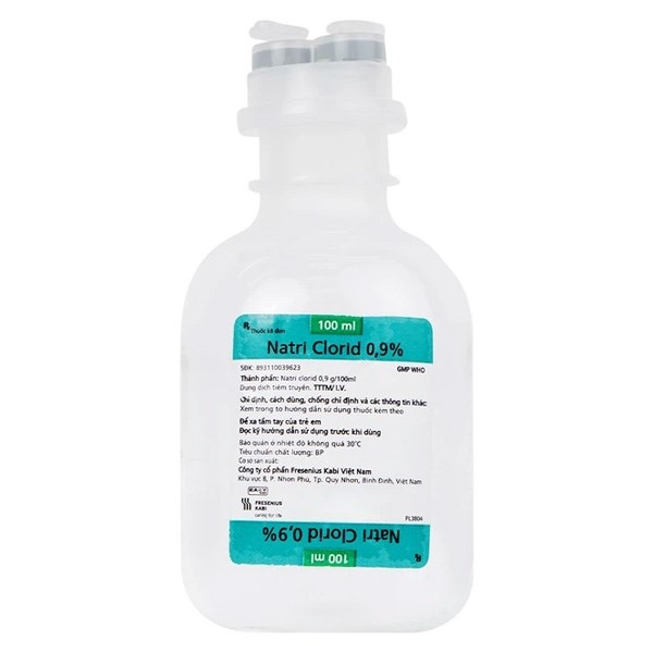 Natri clorid 0.9% 100ml (Thùng 80 chai) - CTCP Fresenius Kabi VN