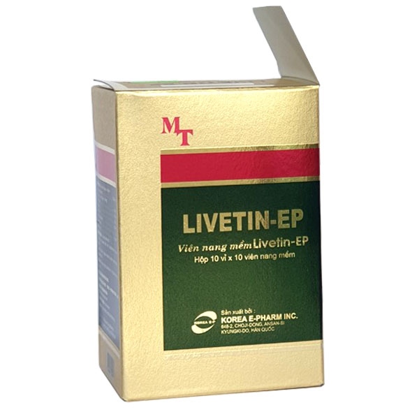 Thuốc Livetin-EP - Korea - Điều trị viêm gan, gan nhiễm mỡ... (H*10vỉ *10viên)