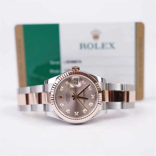 Đồng hồ Rolex mặt hồng (L2036674) sz34 (HC) KG+