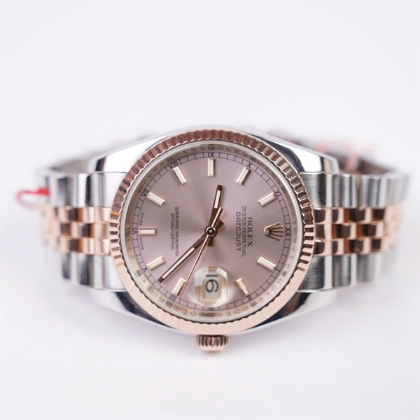 Đồng hồ Rolex bạc mặt hồng (D294549) sz40 (HC) KG+