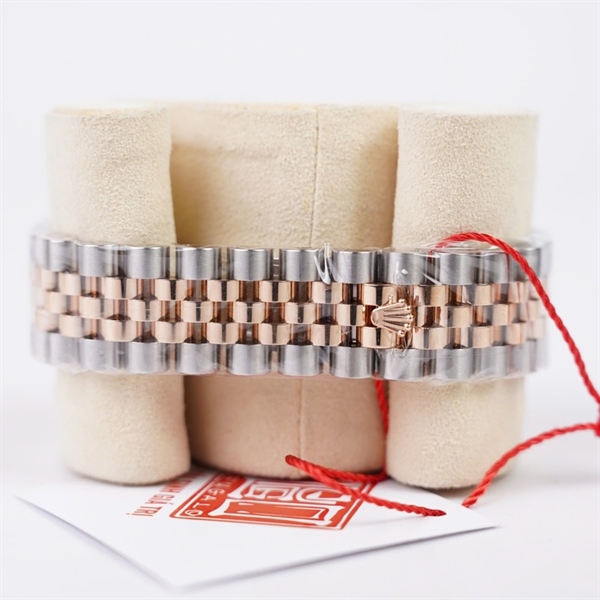 Đồng hồ Rolex bạc mặt hồng (383Q1889) sz38 (HC) KG+