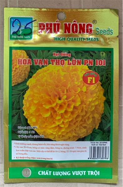 Hạt giống Hoa Vạn thọ Lùn PN 101 - 15 hạt