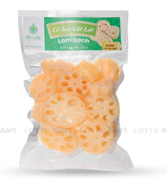 HKG_An Lạc củ sen cắt lát làm sạch 250g - Lotus root