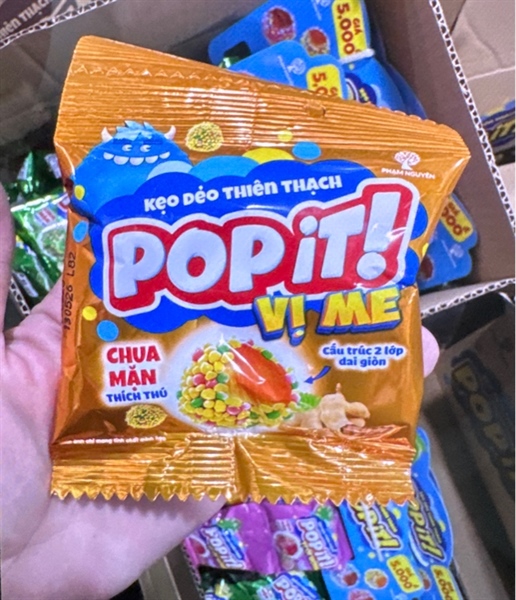 Dây 10 gói Kẹo dẻo Popit 25g ( Me )