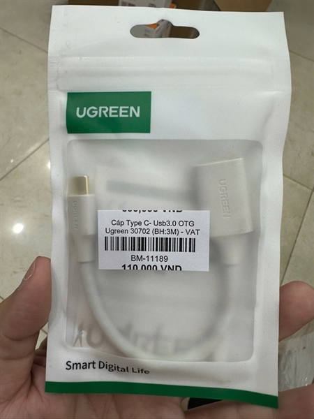 Cáp Type C- Usb3.0 OTG Ugreen 30702