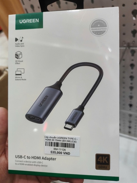 Cáp chuyển TYPE C - HDMI 4K UGREEN 70444