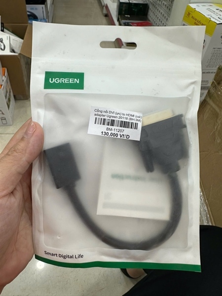 Cổng nối DVI (ực) to HDMI adapter Ugreen 20118