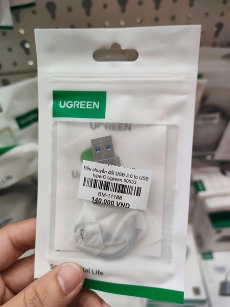 Đầu chuyển đổi USB 3.0 to USB type-C Ugreen 50533