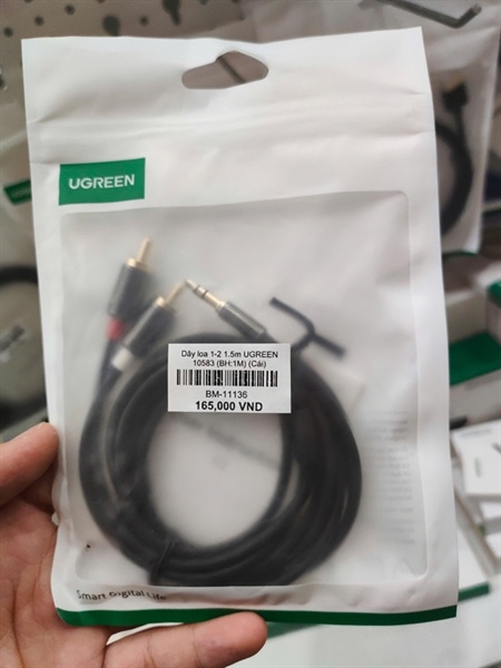 Dây loa 1-2 1.5m UGREEN 10583