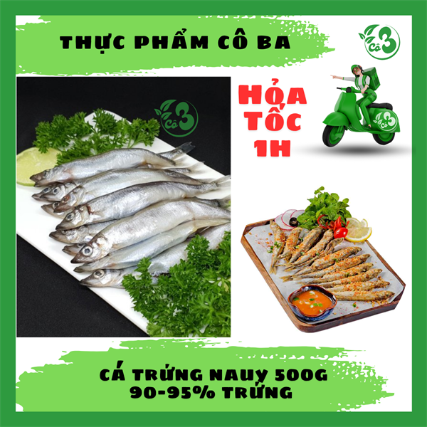 Cá Trứng Siêu Trứng Khay 500G (70% Trứng)