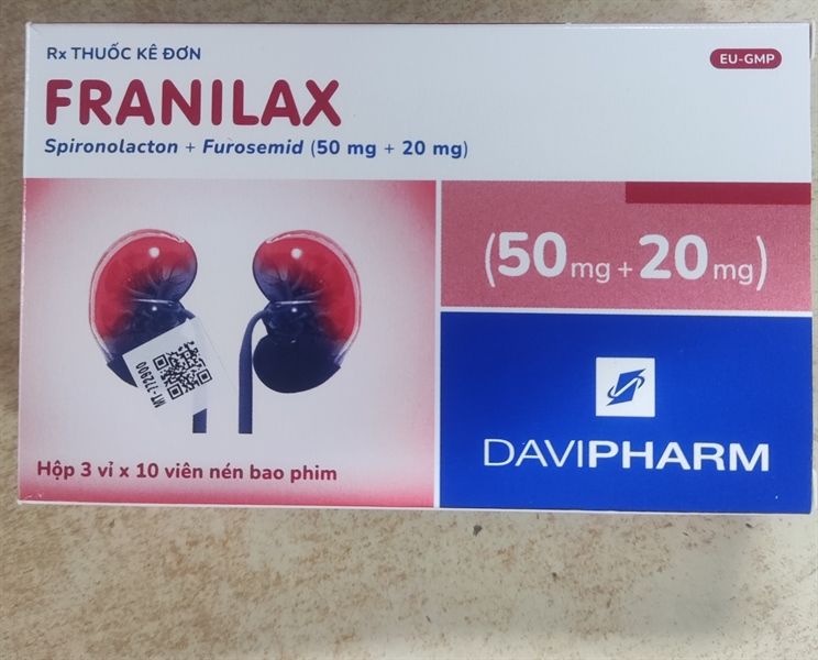 Franilax (H*3vỉ*10viên) - Davipharm 2