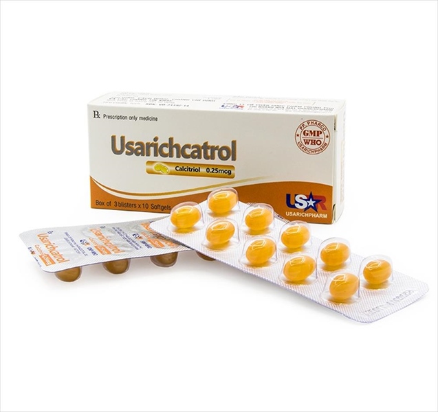 Usarichcatrol (Hộp 3 vỉ x 10 viên) - Phong Phú/Usarichpharm VN-Thuốc điều trị loãng xương 2