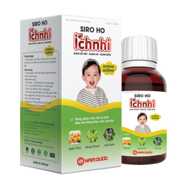 Siro ho cảm ích nhi không đường 90ml - Nam Dược