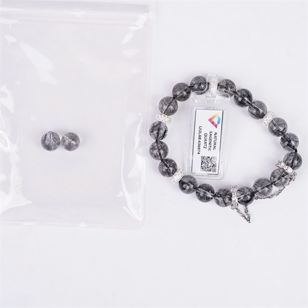 Vòng tay thạch anh tóc đen 636974 + ly9-20