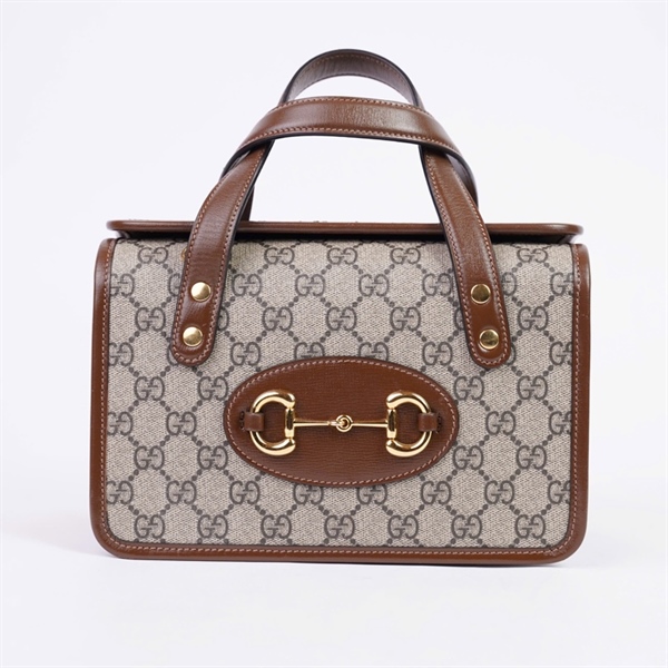 Túi GG Handle xám (G035790219) sz23 (HT) +