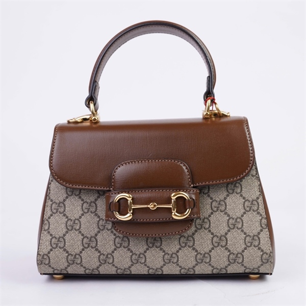 Túi GG 1955 Handle xám 2strap (G039494851) sz22 (HT) KG+