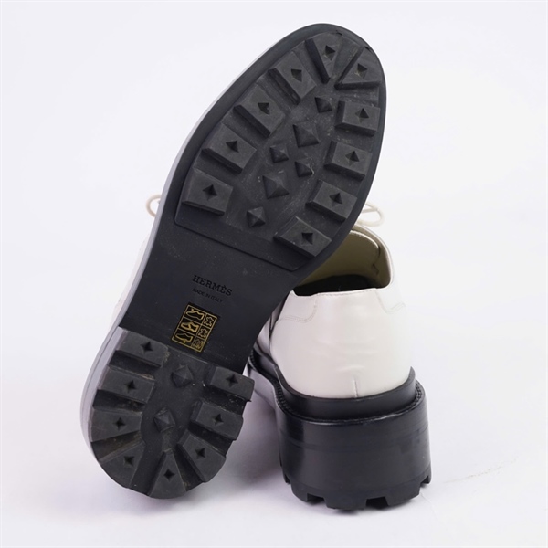 Giày Hermes trắng cao 6p sz38 KG+