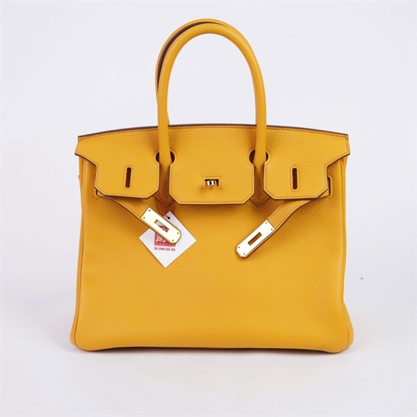 Túi Hermes Birkin vàng kèm ổ+ 2 chìa stamp Y (YMS797-MB) sz30 KG+