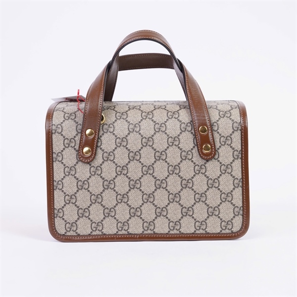 Túi GG Handle xám (G035790219) sz23 (HT) +