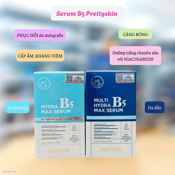 Serum B5 Prettyskin Xanh Đậm 50ml - Full VAT