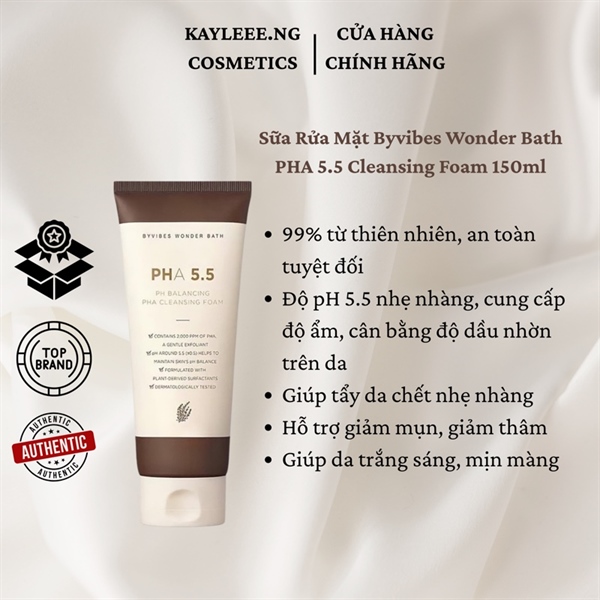 Sữa Rửa Mặt Byvibes Wonder Bath PHA 5.5 150ml