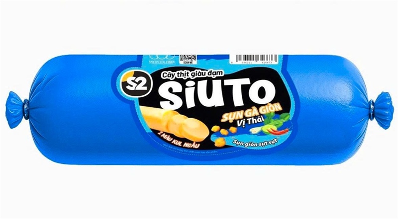 Cây thịt giàu đạm S2 siuto sụn giòn vị Thái 80g