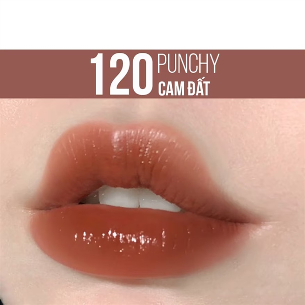 [Hàng Công Ty] Son Kem Maybelline Vinyl Ink #120 Punchy Cam Đất |A10