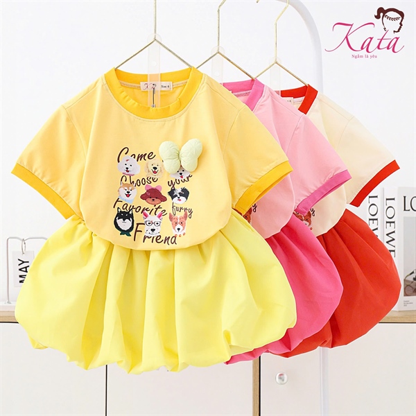 BV BÍ ÁO IN 9 CHÚ CHÓ ĐÍNH NƠ SIZE 4-14,R6