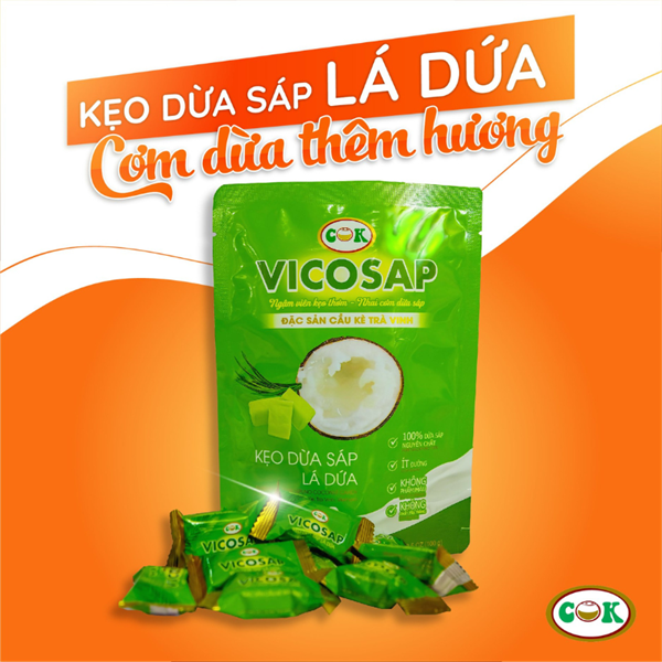 Kẹo Dừa sáp Nguyên chất 100g