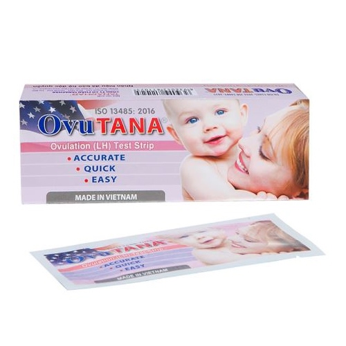 Test thử rụng trứng OVU 5 mm - Tân á hỗ trợ phát hiện ngày rụng trứng nhanh chóng, đơn giản(Hộp to x 12 hộp bé)