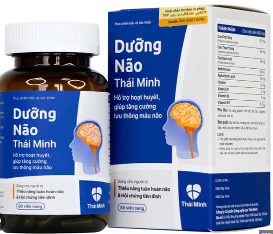 Dưỡng não Thái Minh (Lọ 80 viên) - Thái Minh