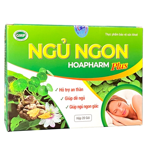 Ngủ ngon Hoapharm Plus (Hộp 20 gói) - Amepro VN(Hoàng Hương)