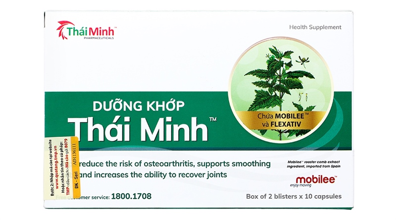 Dưỡng khớp Thái Minh (H*2vỉ*10viên) - Thái Minh