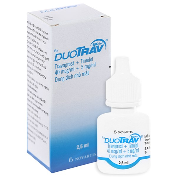 Duotrav 2,5ml (DD Nhỏ mắt) - Alcon/Novartis