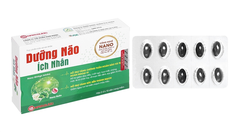 Dưỡng não ích nhân (H*2vỉ*10viên) - Nam Dược