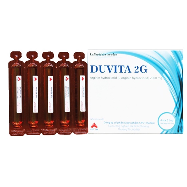 Duvita 2g (Điều trị hỗ trợ trong suy gan...) (H*4vỉ*5ống) - TW CPC 1