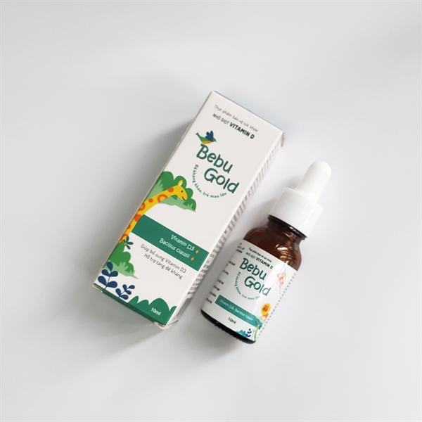 Nhỏ Giọt Vitamin D BebuGold Hỗ Trợ Tăng Đề Kháng (Lọ 10 ml) - Quốc Tế