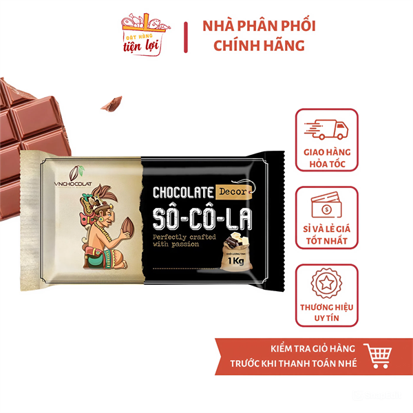 Socola VNCHOCOLAT Đen 1Kg