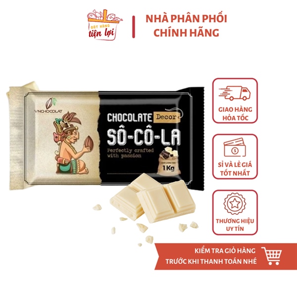 Socola VNCHOCOLAT Trắng 1Kg