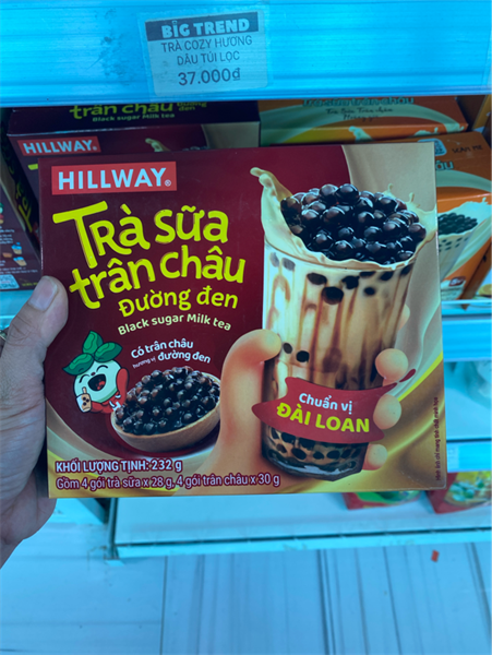 Trà sữa trân châu đường đen Hillway 232g