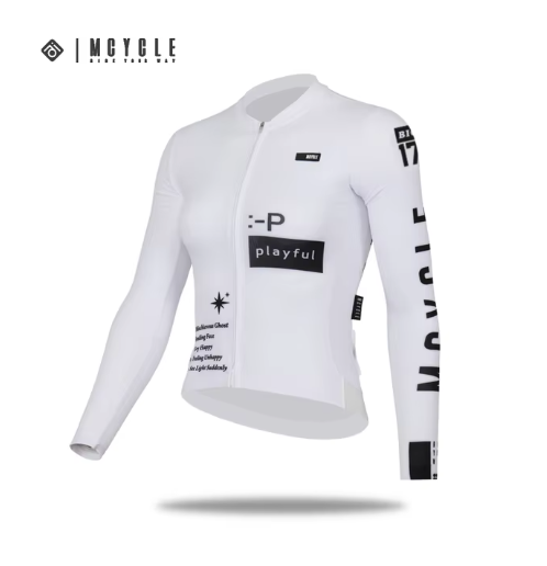 Áo dài tay MY208 pro Women jersey long sleeves -white Chính hãng Mcycle