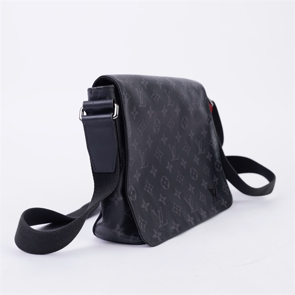 Túi LV đeo chéo hoa đen sz24 (TH) KG+