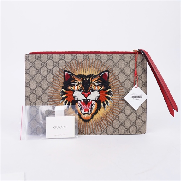 Túi GG Clutch in hình hổ (476411-3250040) sz30 (TH) KG+