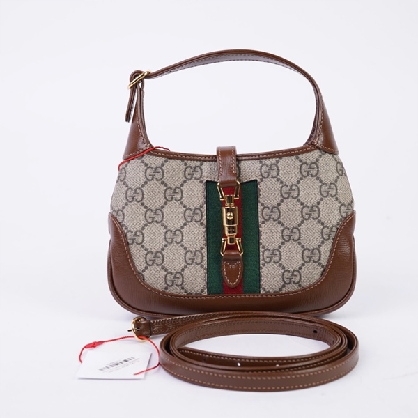 Túi GG Jackie 1961 xám (B033381966) sz18 (TH) KG+