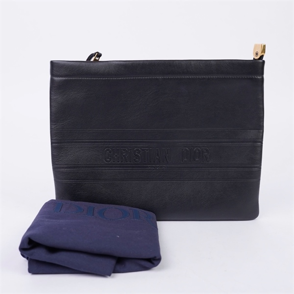 Túi Dior Clutch đen (19-MA-1200) sz28 (TH) KG+