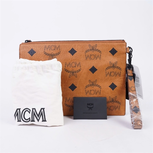 Túi MCM Clutch nâu sz30 (TH) KG+