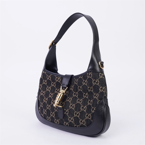 Túi GG Jackie 1961 đen 2 strap (A038547899) sz27 (TH) KG+